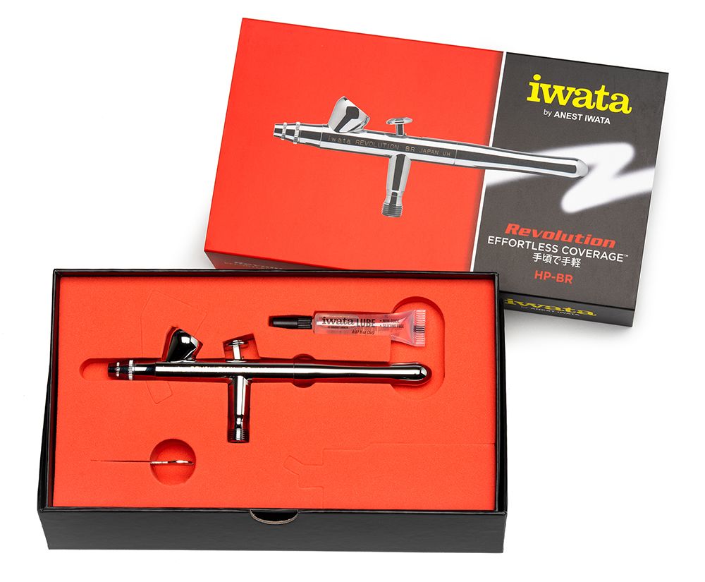 Iwata Revolution HP-BR Gravity Feed Dual Action Airbrush – image 3