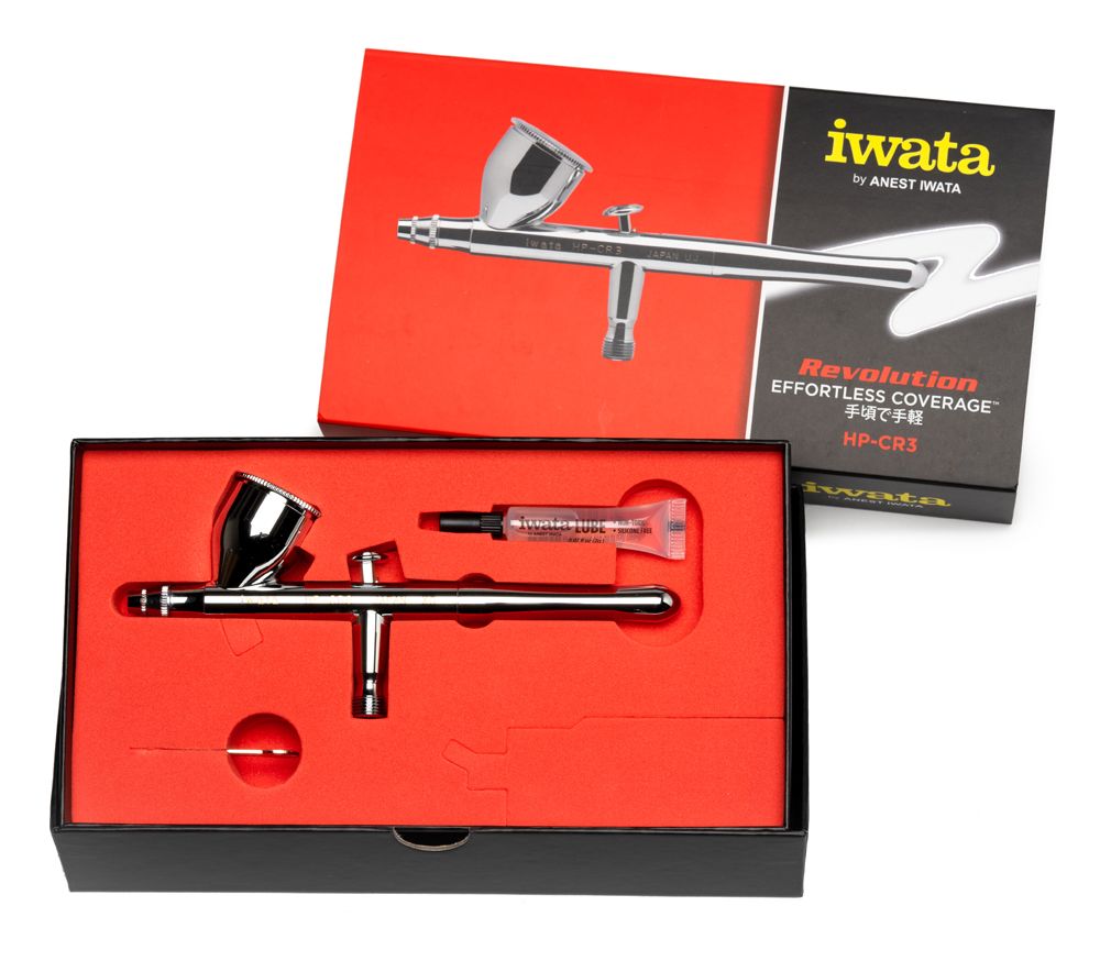 Iwata Revolution HP-CR3 Gravity Feed Dual Action Airbrush – image 4