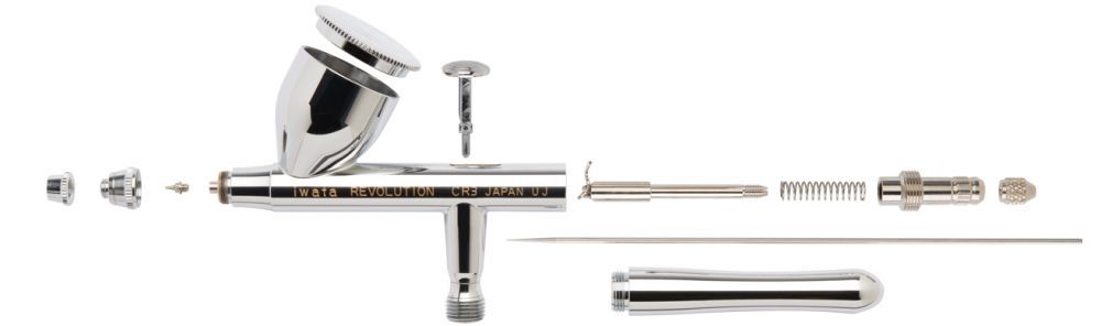 Iwata Revolution HP-CR3 Gravity Feed Dual Action Airbrush – image 3