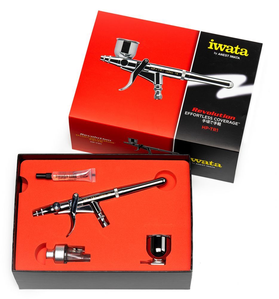 Iwata Revolution HP-TR1 Side Feed Dual Action Trigger Airbrush – image 5