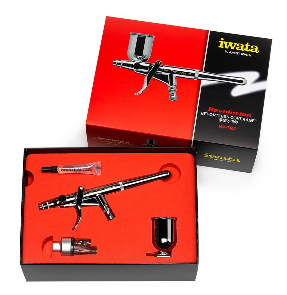 Iwata Revolution HP-TR2 Side Feed Dual Action Trigger Airbrush – image 5