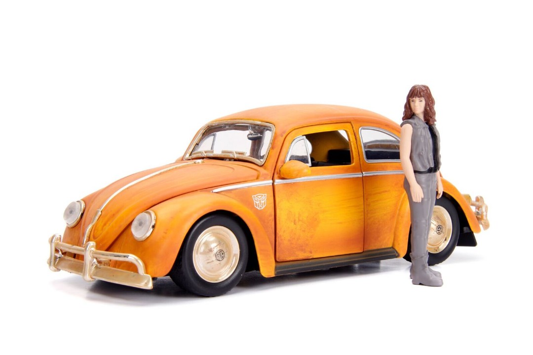 Jada 1/24 "Hollywood Rides" VW Beetle - Bumblebee w Charlie – image 2