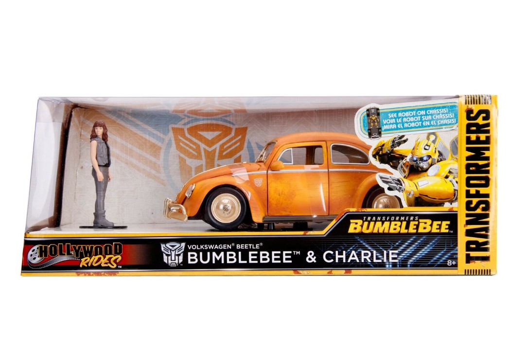 Jada 1/24 "Hollywood Rides" VW Beetle - Bumblebee w Charlie – image 8