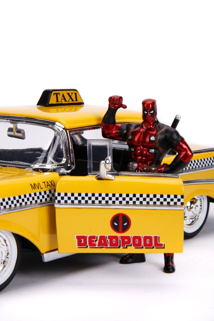 Jada 1/24 "Hollywood Rides" Marvel - 1957 Bel Air w/Deadpool – image 10