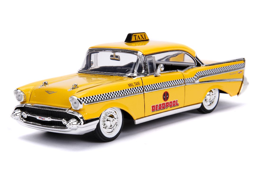 Jada 1/24 "Hollywood Rides" Marvel - 1957 Bel Air w/Deadpool – image 15