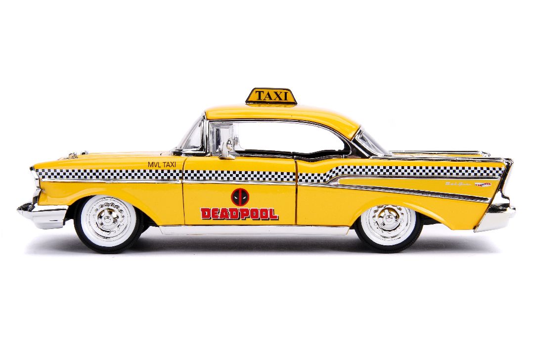 Jada 1/24 "Hollywood Rides" Marvel - 1957 Bel Air w/Deadpool – image 13
