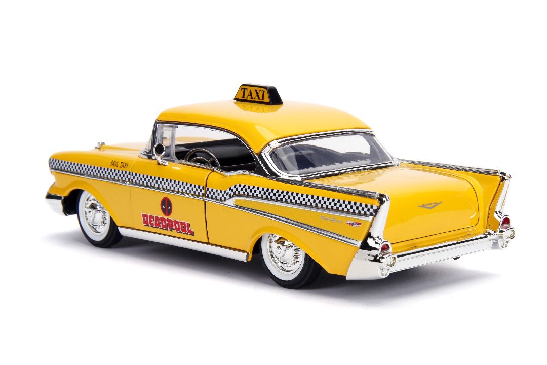 Jada 1/24 "Hollywood Rides" Marvel - 1957 Bel Air w/Deadpool – image 14