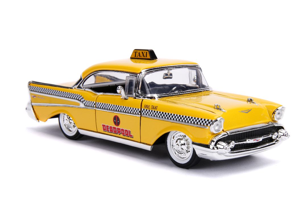 Jada 1/24 "Hollywood Rides" Marvel - 1957 Bel Air w/Deadpool – image 18