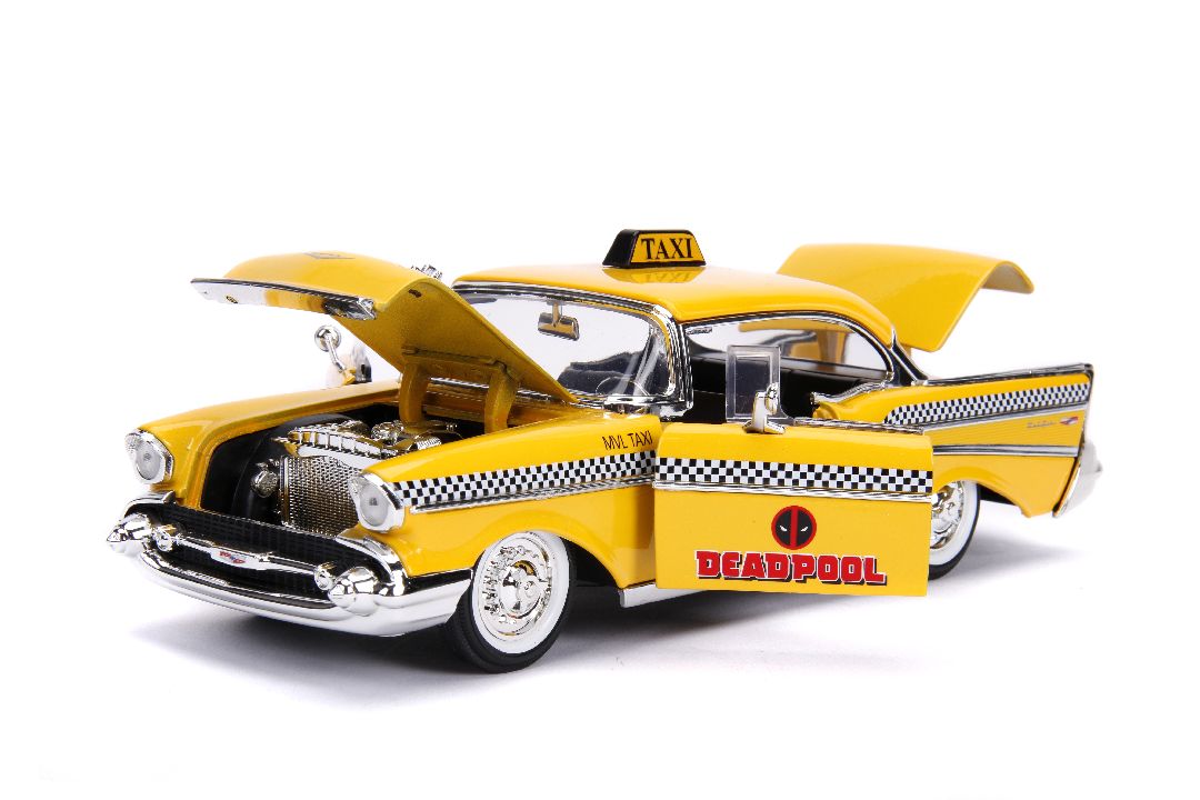 Jada 1/24 "Hollywood Rides" Marvel - 1957 Bel Air w/Deadpool – image 16