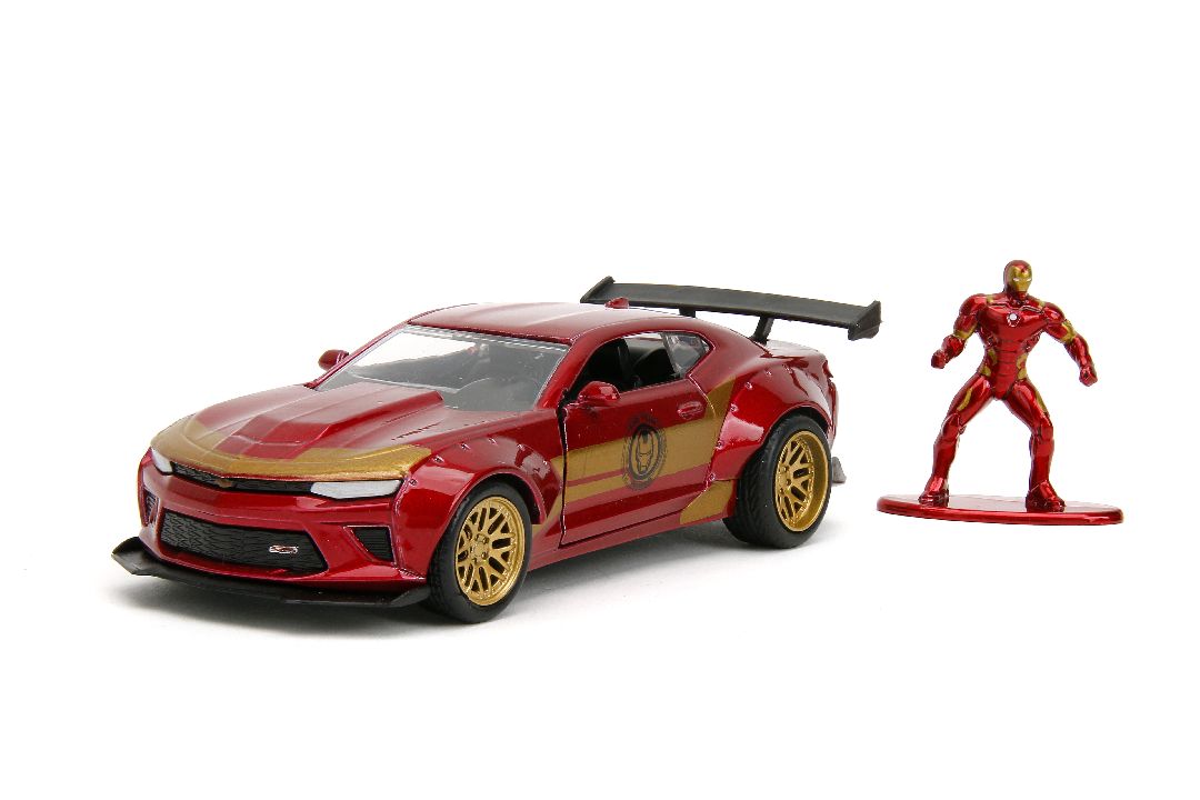 Jada 1/32 "Hollywood Rides" Marvel 2016 Camaro SS w/Iron Man – image 2