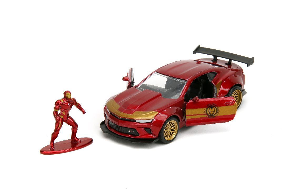 Jada 1/32 "Hollywood Rides" Marvel 2016 Camaro SS w/Iron Man – image 4