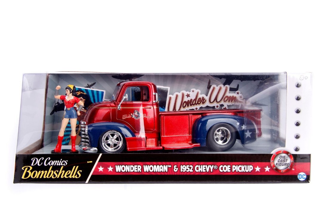 Jada 1/24 "DC Comics Bombshells" 1952 Chevy COE Pickup w/ figure – image 4