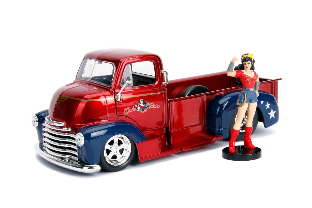 Jada 1/24 "DC Comics Bombshells" 1952 Chevy COE Pickup w/ figure – image 5