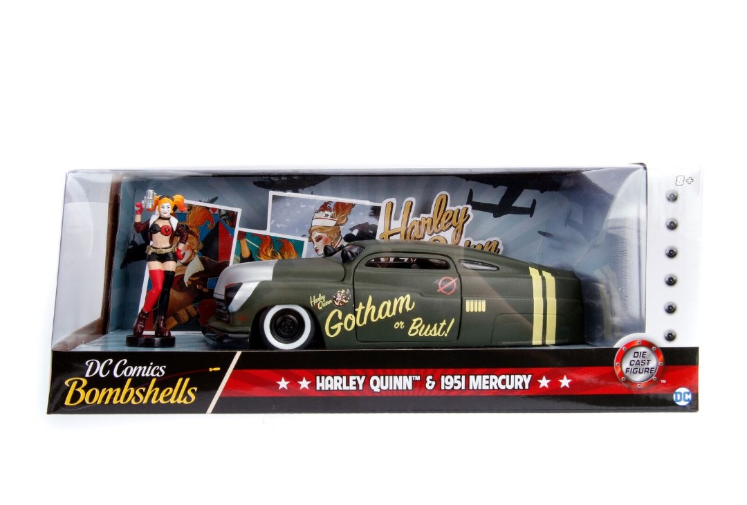 Jada 1/24 "DC Comics Bombshells" 1951 Mercury with Harley Quinn – image 7