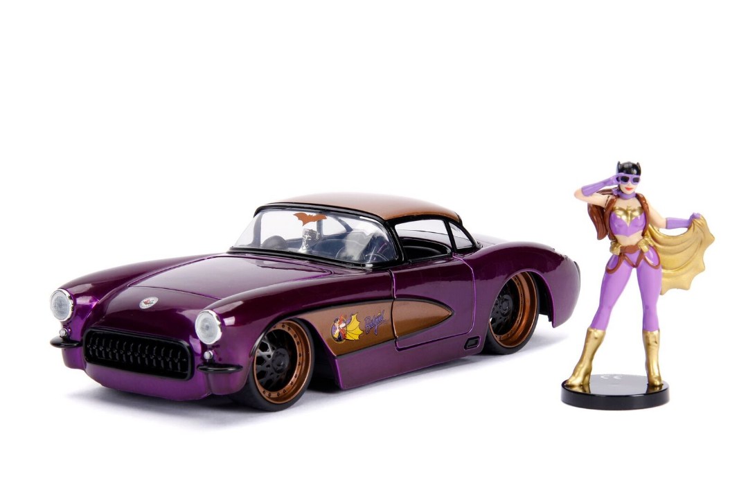Jada 1/24 "DC Comics Bombshells" 1957 Chevy Corvette w/ Batgirl – image 4