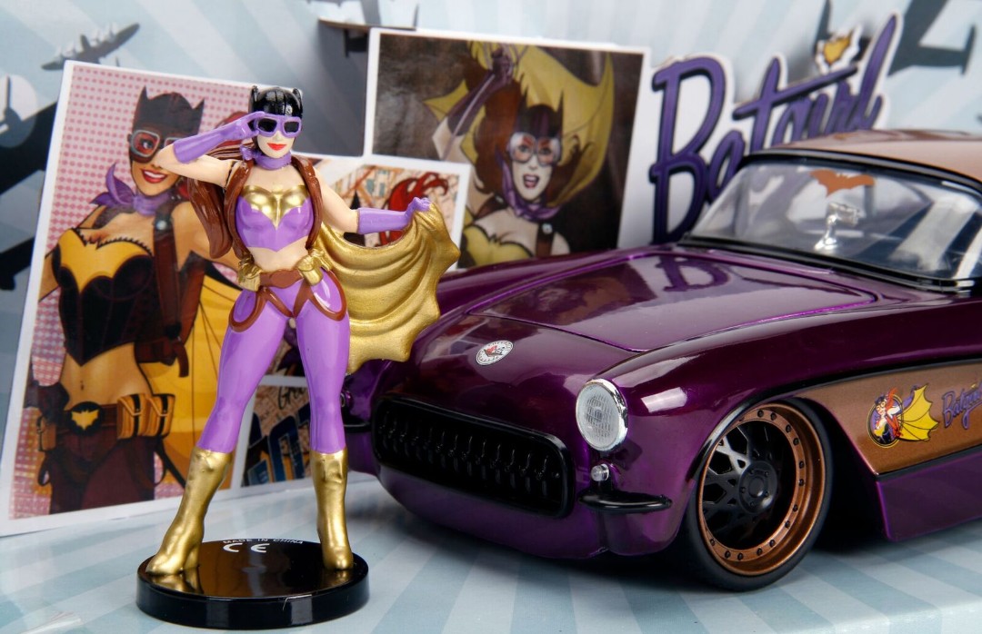 Jada 1/24 "DC Comics Bombshells" 1957 Chevy Corvette w/ Batgirl – image 5