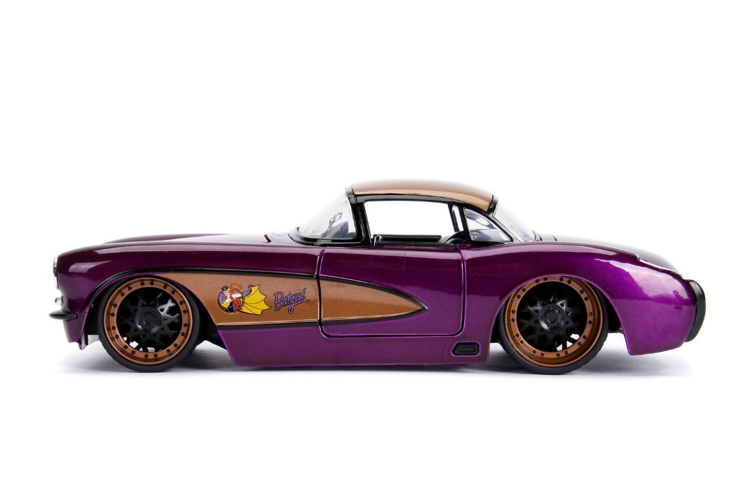 Jada 1/24 "DC Comics Bombshells" 1957 Chevy Corvette w/ Batgirl – image 3