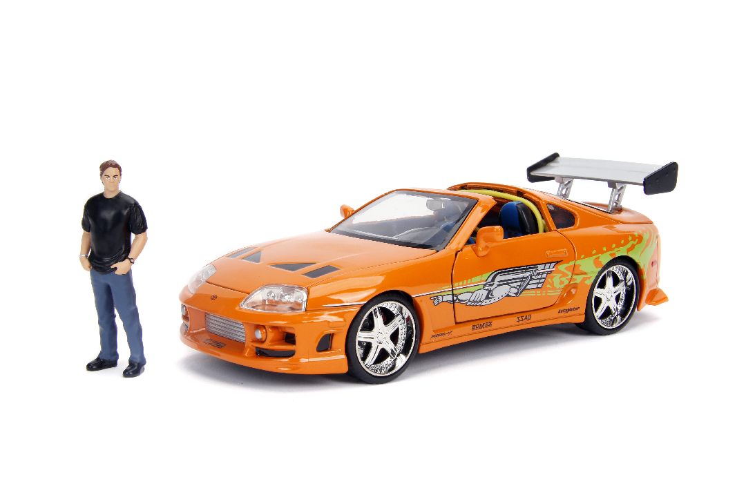 Jada 1/24 "Fast & Furious" Brian's Toyota Supra w/Brian Figure – image 5