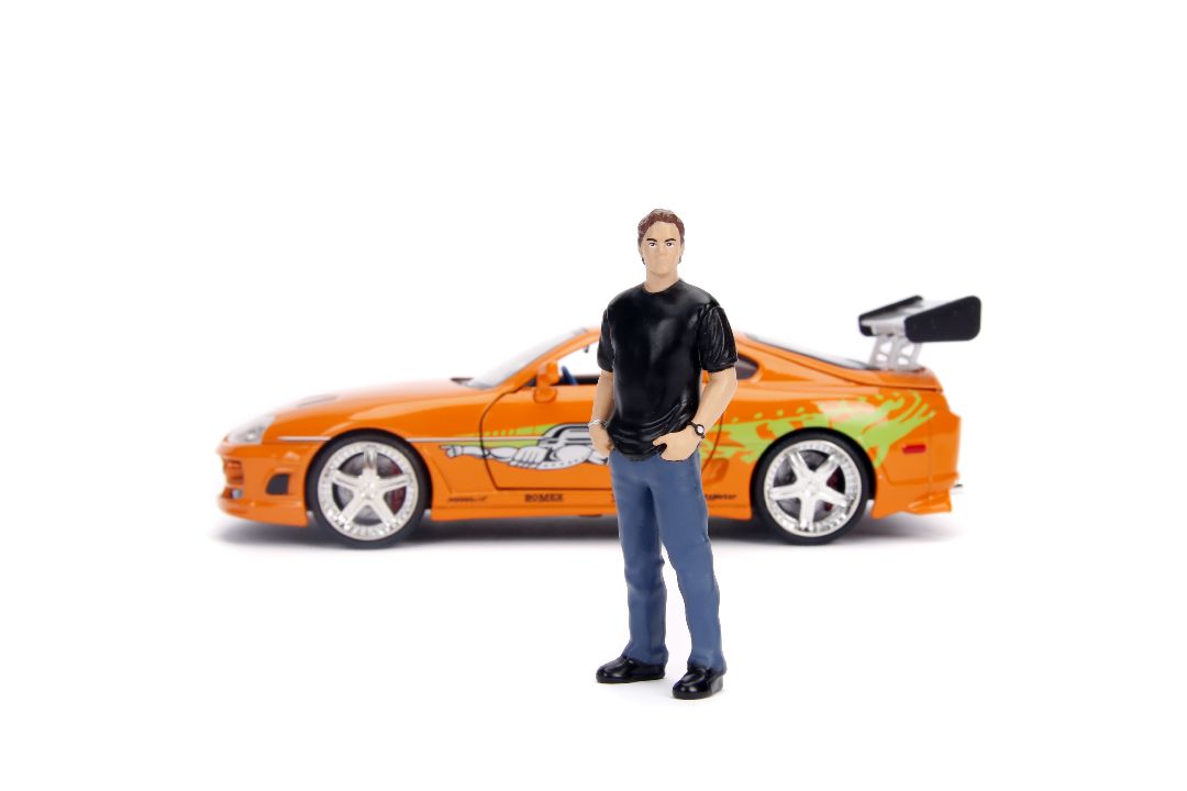 Jada 1/24 "Fast & Furious" Brian's Toyota Supra w/Brian Figure – image 2