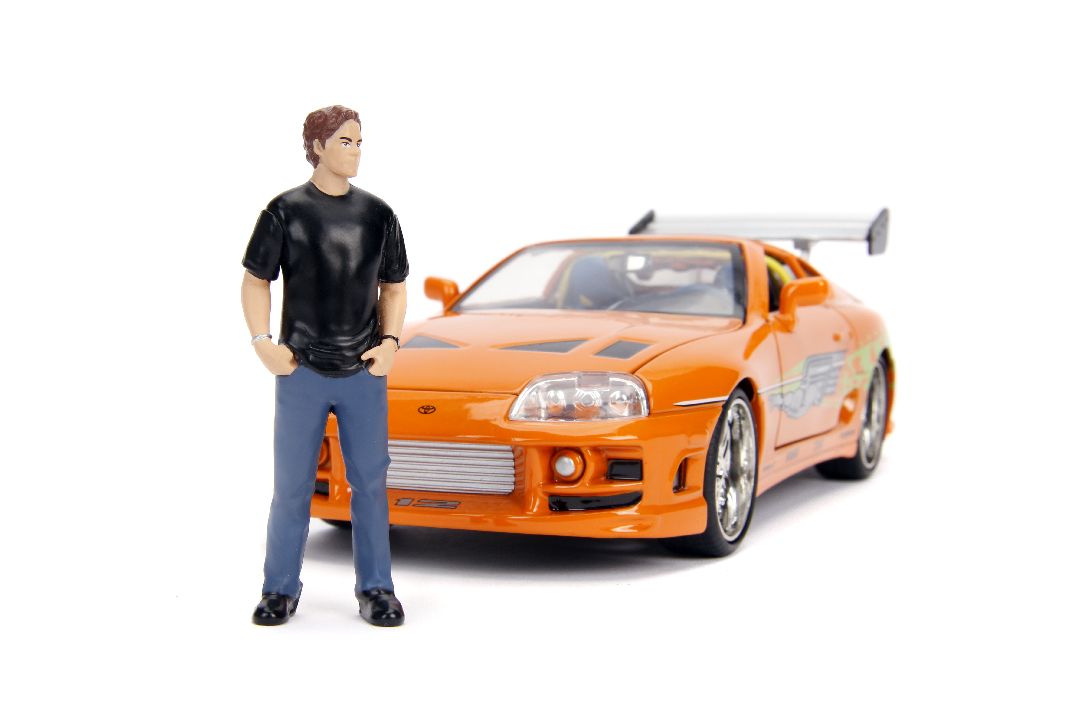 Jada 1/24 "Fast & Furious" Brian's Toyota Supra w/Brian Figure – image 3
