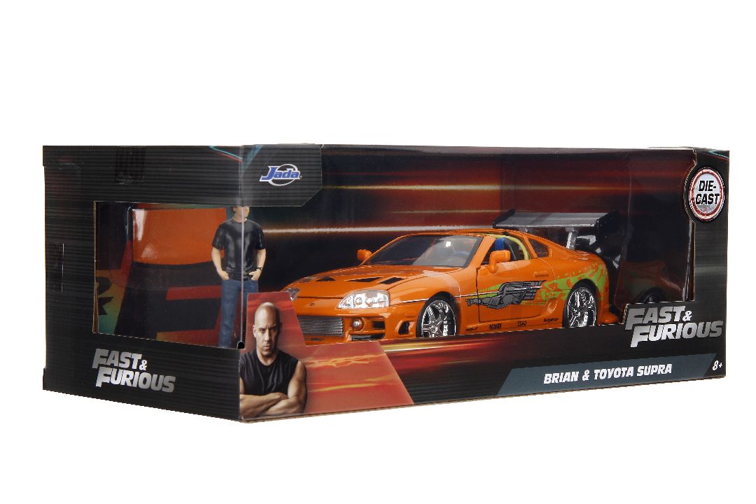 Jada 1/24 "Fast & Furious" Brian's Toyota Supra w/Brian Figure – image 19