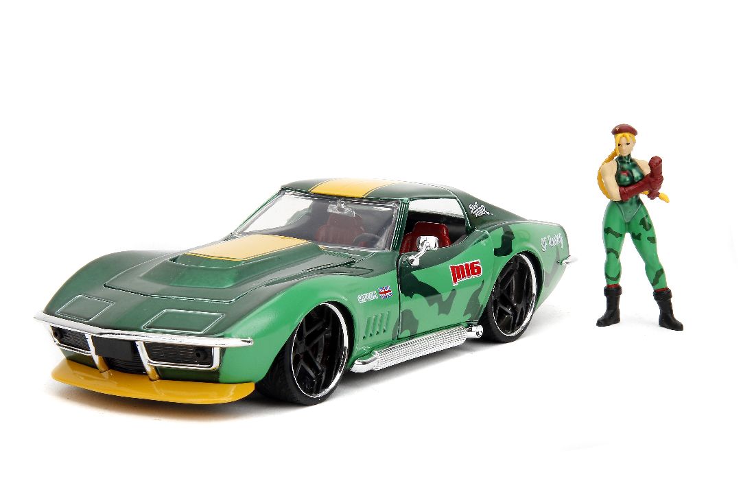 Jada 1/24 "Hollywood Rides" Street Fighter 1969 Stingray W/Cammy – image 2