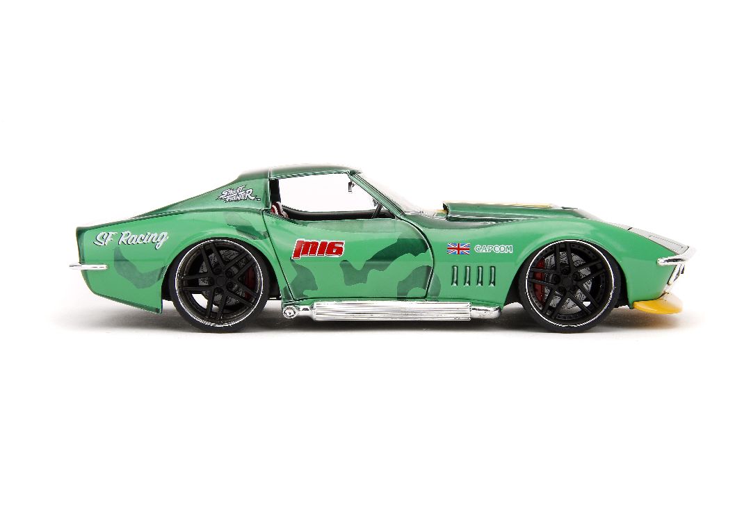 Jada 1/24 "Hollywood Rides" Street Fighter 1969 Stingray W/Cammy – image 10