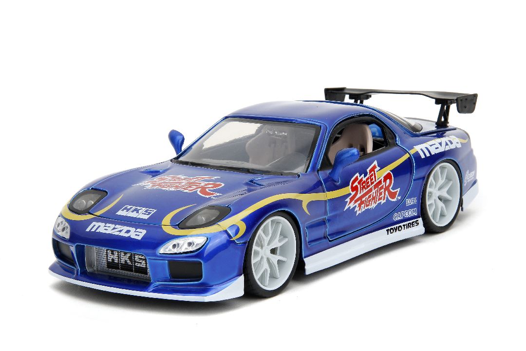 Jada 1/24 "Hollywood Rides" Street Fighter 1993 Rx-7 W/Chun-Li – image 5
