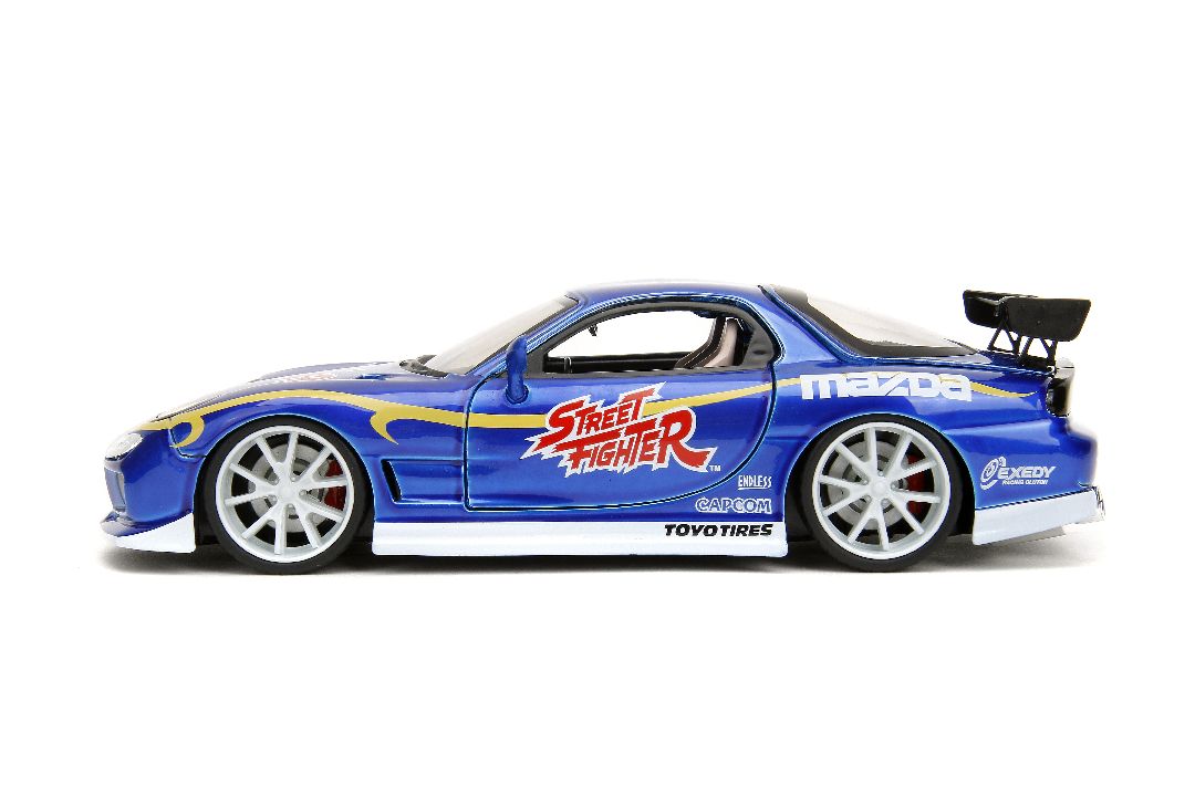 Jada 1/24 "Hollywood Rides" Street Fighter 1993 Rx-7 W/Chun-Li – image 6