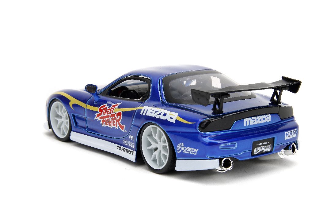Jada 1/24 "Hollywood Rides" Street Fighter 1993 Rx-7 W/Chun-Li – image 7
