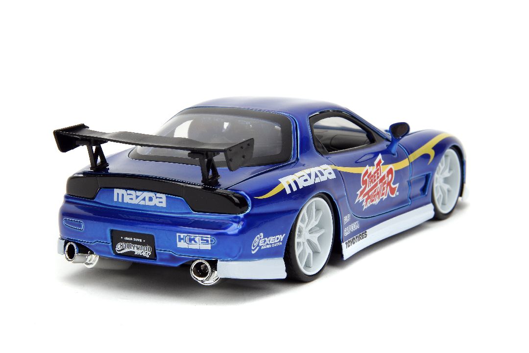 Jada 1/24 "Hollywood Rides" Street Fighter 1993 Rx-7 W/Chun-Li – image 9