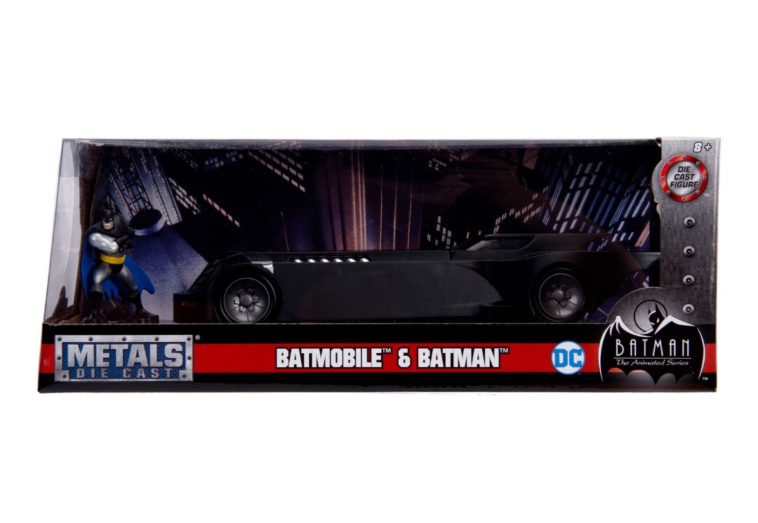 Jada 1/24 "Batman Animated Series" Batmobile W/Batman Figure – image 7