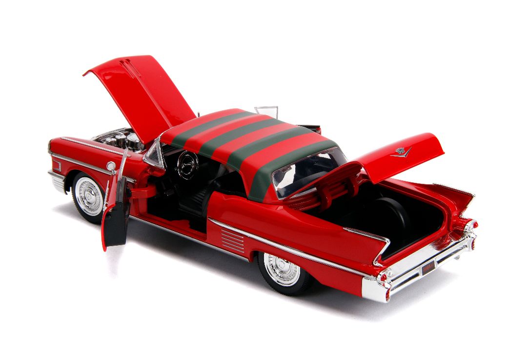 Jada 1/24 "Hollywood Rides" 1958 Cadillac Series 62 w/ Freddy – image 2