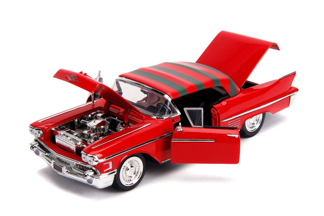 Jada 1/24 "Hollywood Rides" 1958 Cadillac Series 62 w/ Freddy – image 8