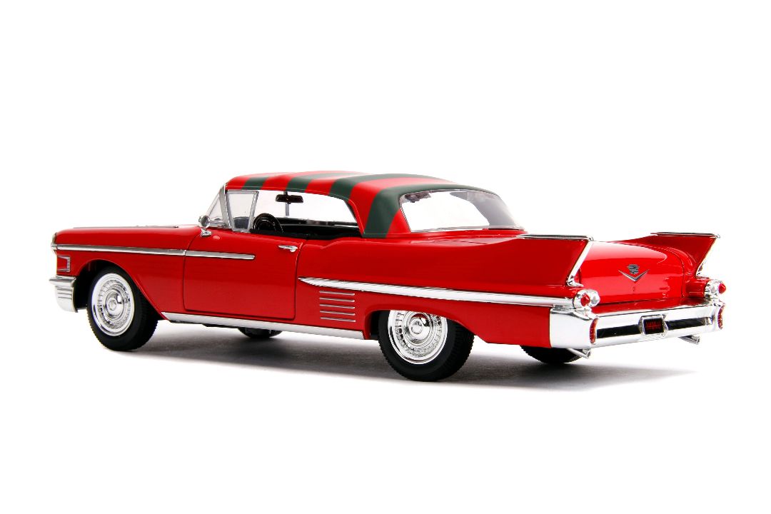 Jada 1/24 "Hollywood Rides" 1958 Cadillac Series 62 w/ Freddy – image 9