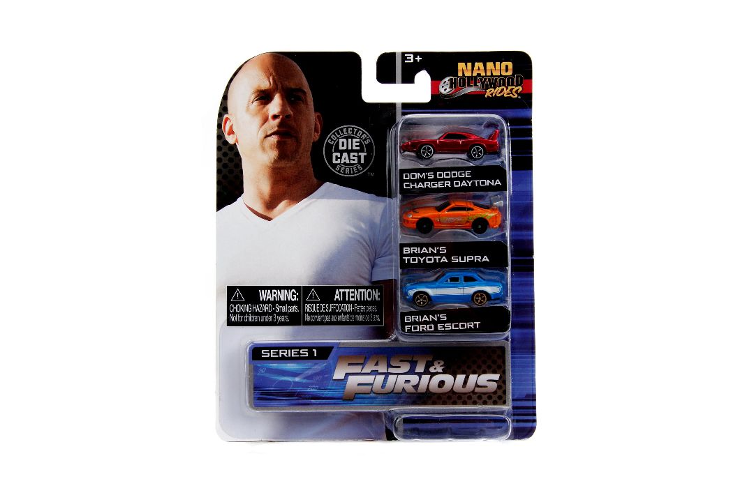 Jada 1.65" "Nano Hollywood Rides" Fast & Furious 3-Pack Series 1 – image 4