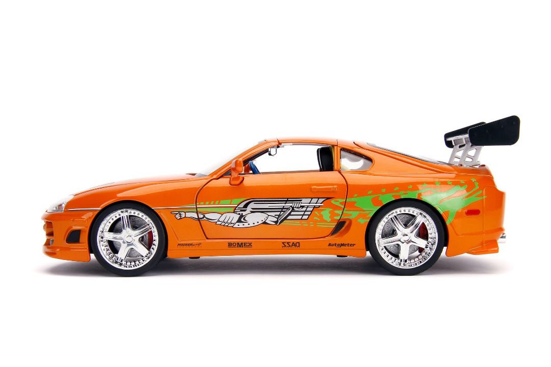 Jada 1/18 "Fast & Furious" Brian's Toyota Supra w/Light & figure – image 3