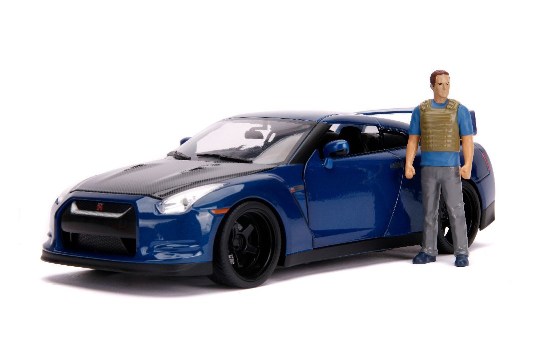Jada 1/18 "Fast & Furious" Brian's Nissan GT-R (R35) w/figure thumbnail 3