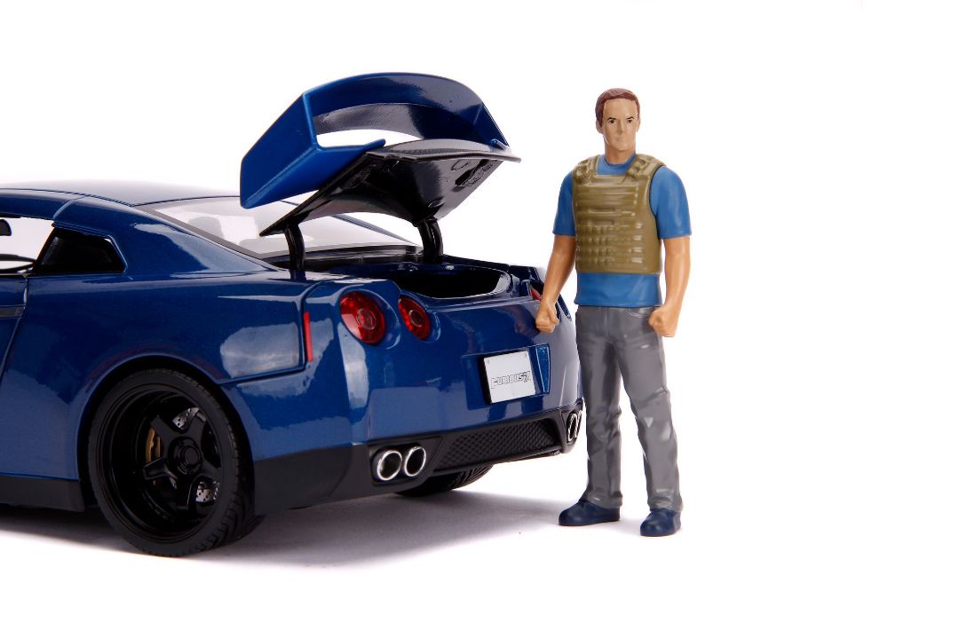 Jada 1/18 "Fast & Furious" Brian's Nissan GT-R (R35) w/figure thumbnail 5