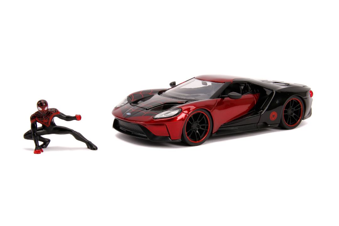 Jada 1/24 "Hollywood Rides" 2017 Ford GT with Miles Morales – image 4