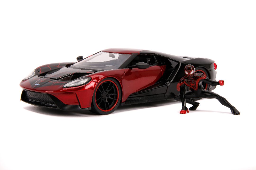 Jada 1/24 "Hollywood Rides" 2017 Ford GT with Miles Morales – image 6