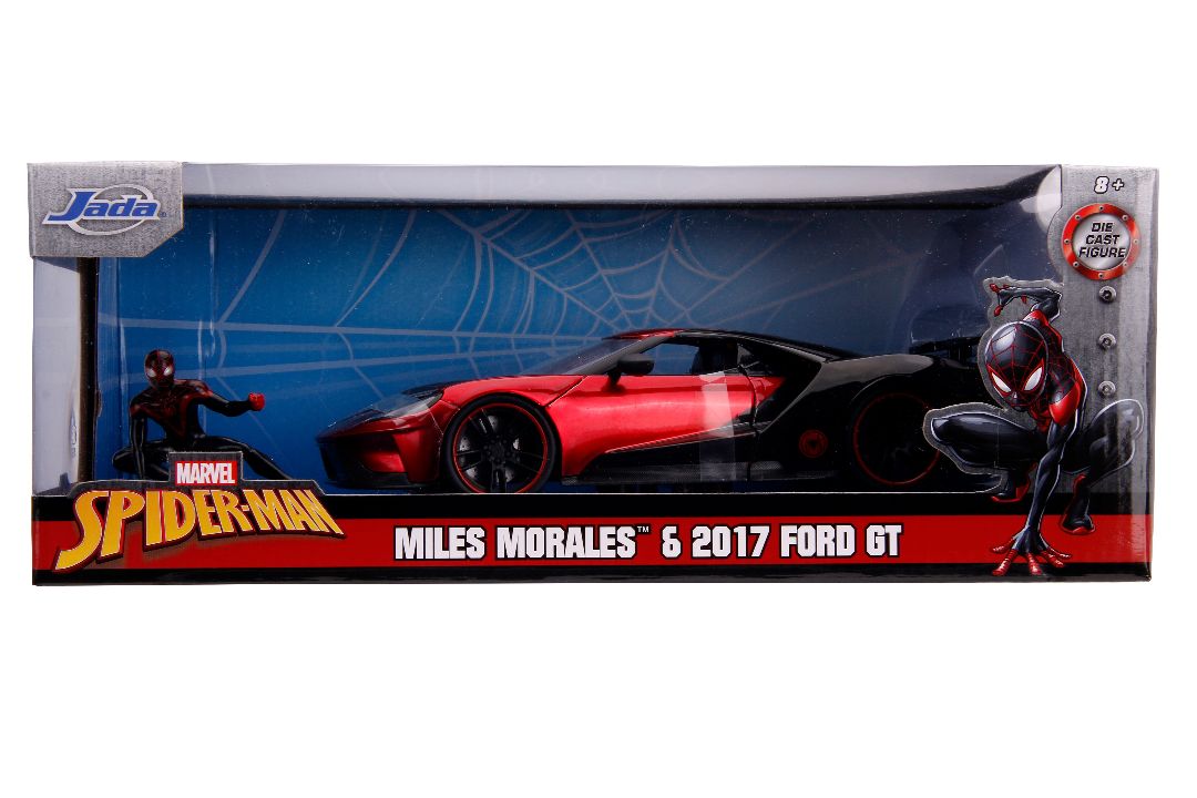 Jada 1/24 "Hollywood Rides" 2017 Ford GT with Miles Morales – image 7