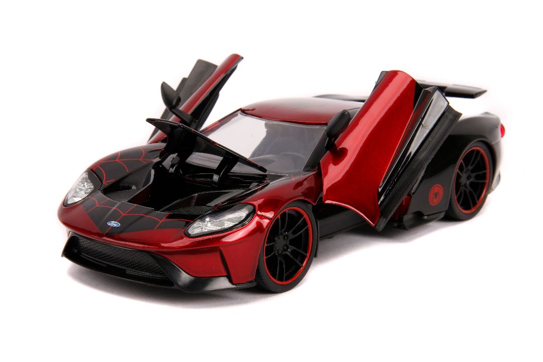 Jada 1/24 "Hollywood Rides" 2017 Ford GT with Miles Morales – image 9