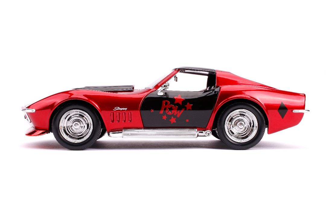 Jada 1/24 "Hollywood Rides" 1969 Corvette Stingray Harley Quinn – image 3