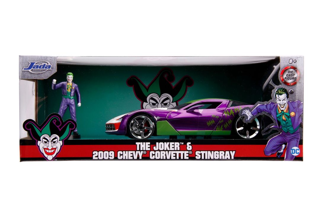 Jada 1/24 "Hollywood Rides" 2009 Corvette Stingray Concept Joker – image 2