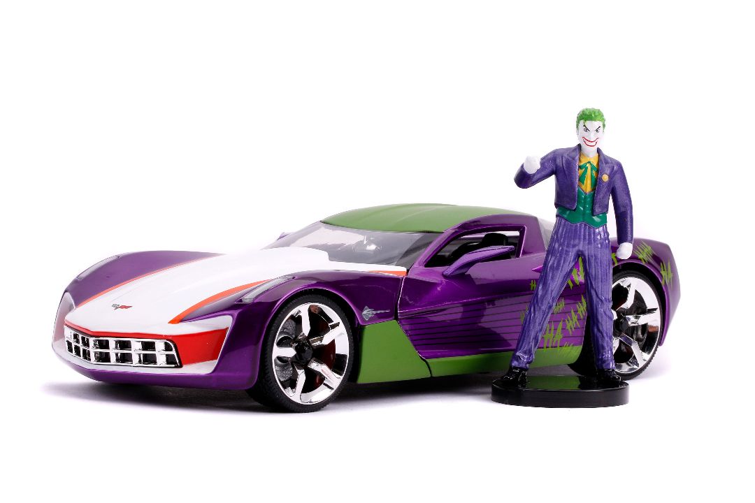 Jada 1/24 "Hollywood Rides" 2009 Corvette Stingray Concept Joker – image 3