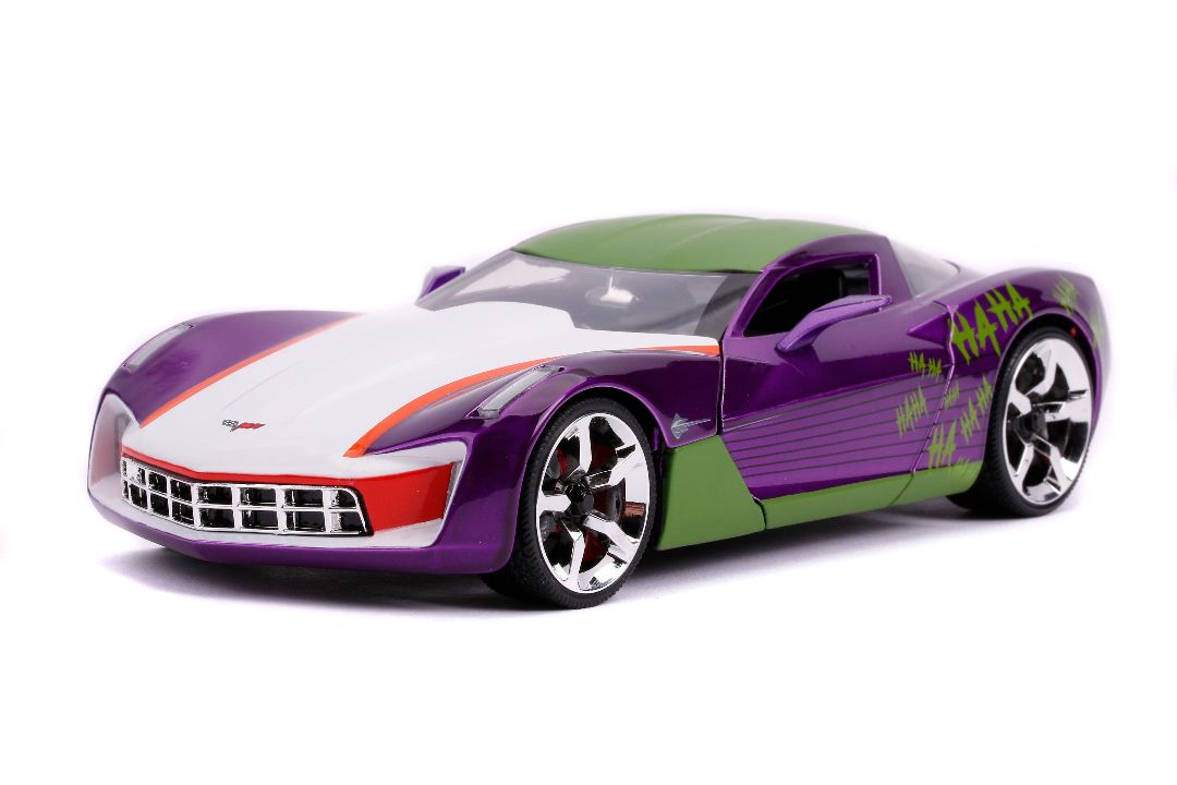 Jada 1/24 "Hollywood Rides" 2009 Corvette Stingray Concept Joker – image 4