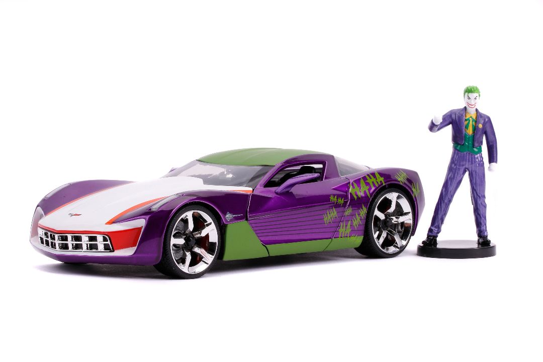 Jada 1/24 "Hollywood Rides" 2009 Corvette Stingray Concept Joker – image 5