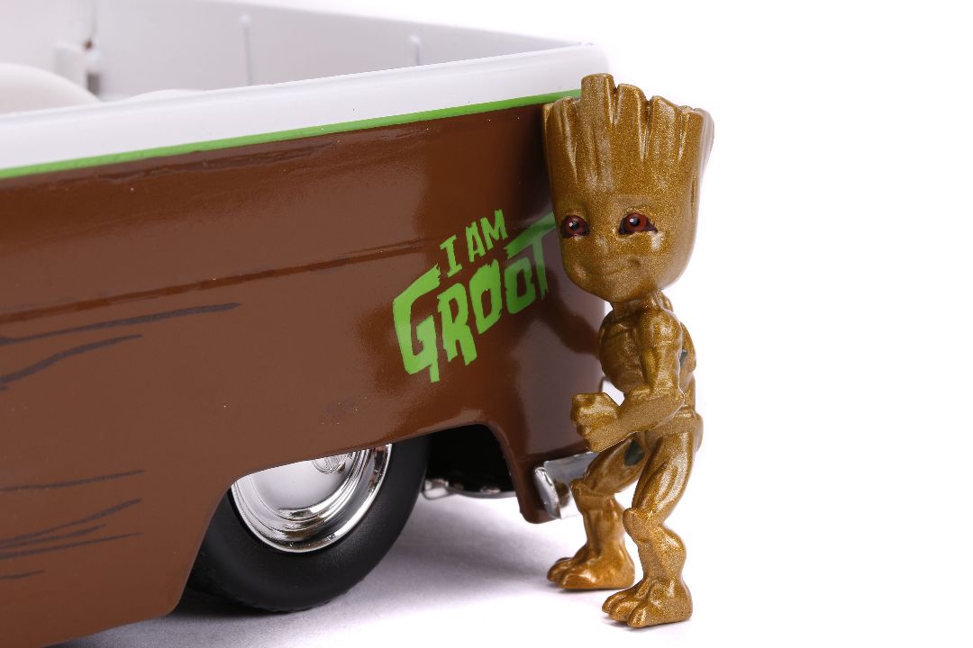 Jada 1/24 "Hollywood Rides" 1963 VW Bus with Groot – image 2