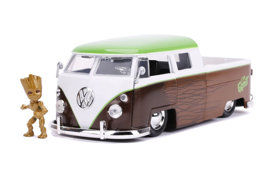 Jada 1/24 "Hollywood Rides" 1963 VW Bus with Groot – image 3